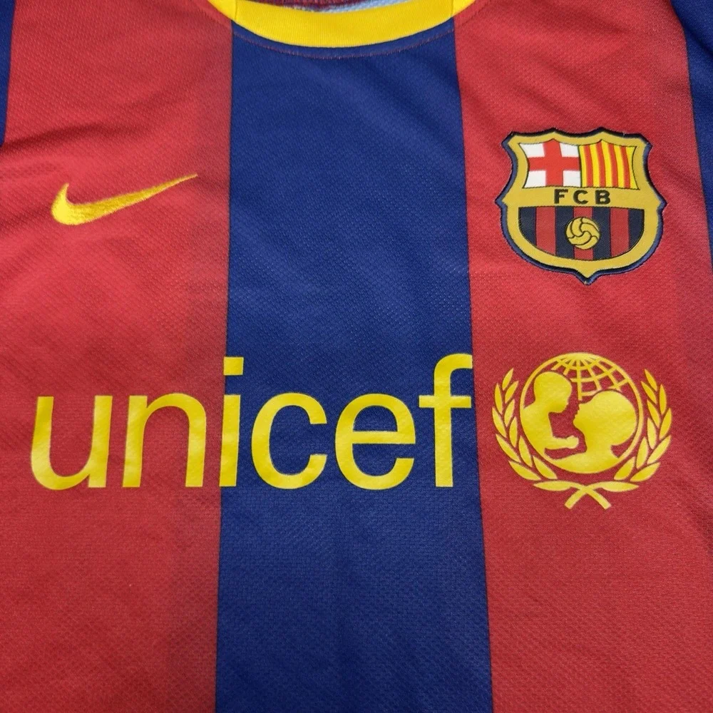 2010-11 Nike Barcelona FCB Soccer Kit Jersey Small S Futbol‎ Soccer Authentic